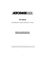 Autopage RF-425LCD Installation guide