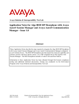 Avaya ALGO-8028-SM User manual