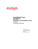 Avaya GuestWorks, Definity Enterprise Communications Server User manual
