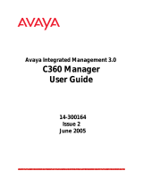 Avaya SMON C360 User manual