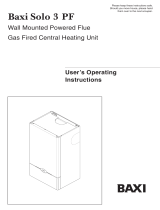 Baxi Solo 3 50 PF System Owner's manual