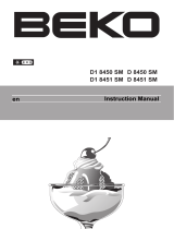 Beko D 8450 SM User manual