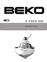 Beko D 9400 NM User manual