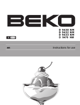Beko D 9430 NM User manual