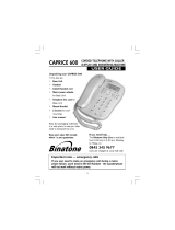 Binatone CAPRICE CAPRICE 600 User manual