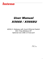Inteno X5668B Owner's manual