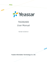 Yeastar NeoGate TB400 User manual