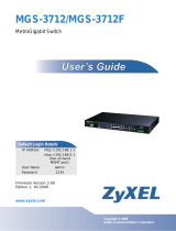 ZyXEL MGS-3712 User manual