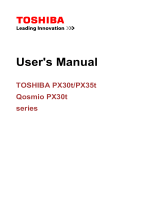 Toshiba Qosmio PX30t Series User manual