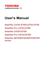 Toshiba C870 (PSCBDC-001001) User manual