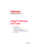 Toshiba R700-S1321 User manual