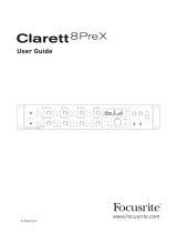Focusrite Clarett 8PreX Owner's manual