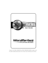 Corel WordPerfect Office 2002 Operating instructions