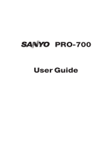Sanyo PRO-700 User manual