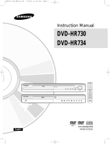 Samsung DVD-HR734 User manual