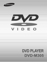 Samsung DVD-M305/XEU User manual