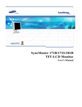 Samsung SyncMaster 171B User manual