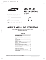 Samsung RS20NASH User manual