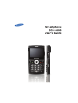 Samsung SGH-i600 User manual