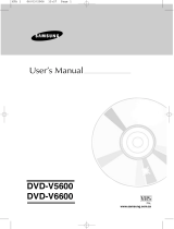Samsung DVD-V5600 User manual