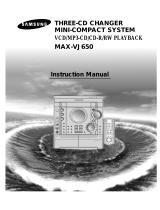 Samsung MAXVJ650 User manual