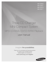 Samsung MX-E851 User manual
