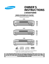 Samsung Z-870 User manual