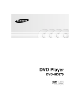 Samsung DVD-HD870 User manual