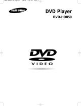 Samsung DVD-HD850 User manual