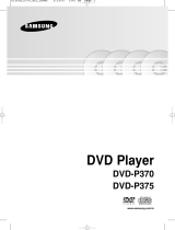 Samsung DVD-P370 User manual
