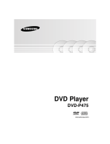 Samsung DVD-P475 User manual