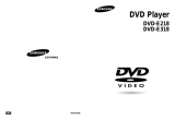 Samsung DVD-E218 User manual