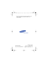 Samsung SGH-E800S User manual
