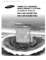 Samsung MAX-WS730 User manual