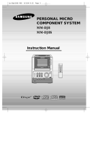 Samsung MM-DJ8S User manual