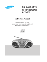 Samsung RCDS50 Owner's manual