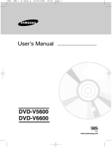 Samsung DVD-V5600 User manual