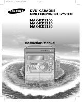 Samsung MAX-KDZ110 User manual