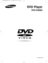 Samsung DVD-HD860 User manual