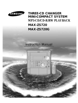 Samsung MAX-ZS720G User manual