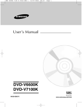 Samsung DVD-V7100K User manual
