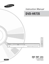 Samsung DVD-HR735 User manual