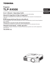 Toshiba TLP-X4500U User manual