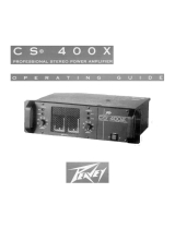 Peavey CS 400x Professional Stereo Power Amplifier User manual