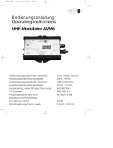 POLYTRON AVM 6 AV in UHF modulator Operating instructions