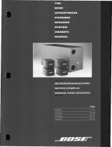 Bose Acoustimass Powered Owner's manual