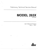 dbx 263X User manual