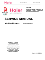 Haier ESAX3186E Owner's manual
