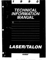 Plymouth Eagle Laser Talon technical User manual