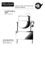 Cleveland Range SD-650-K12-BC User manual